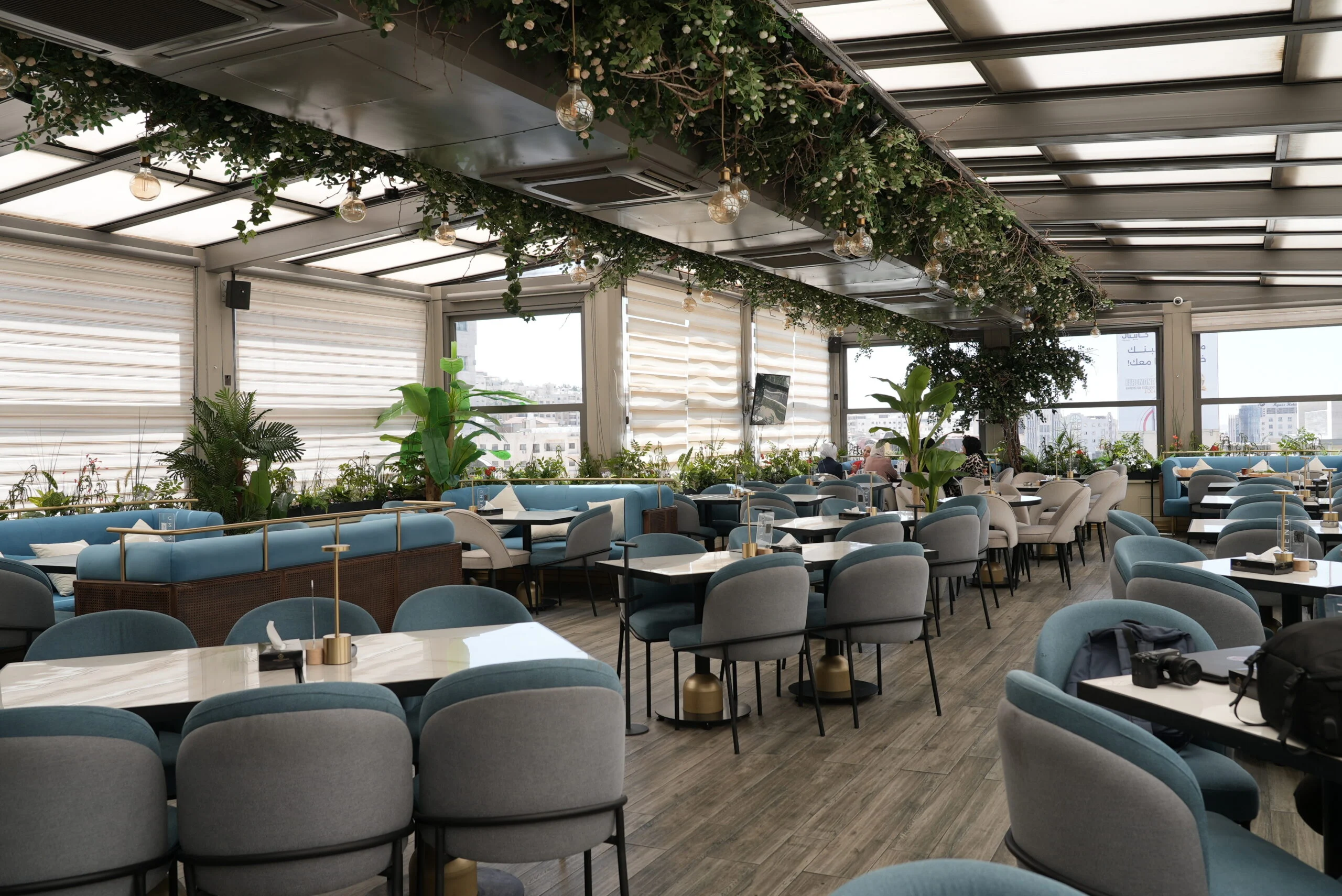 Bilkana Rooftop dining room at Thousand Nights Hotel