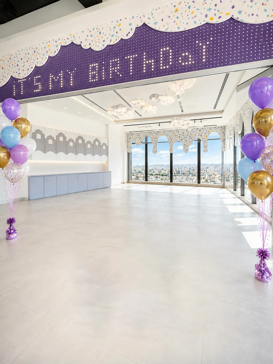 Birthday party hall at Wonkaland Amman